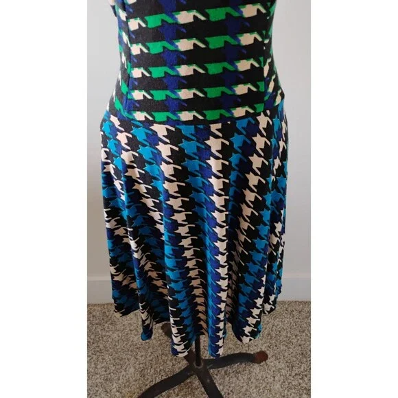 Gabby Skye Houndstooth Knit Dress Women's sz 4 Career Office Work Party NWT - Picture 3 of 11